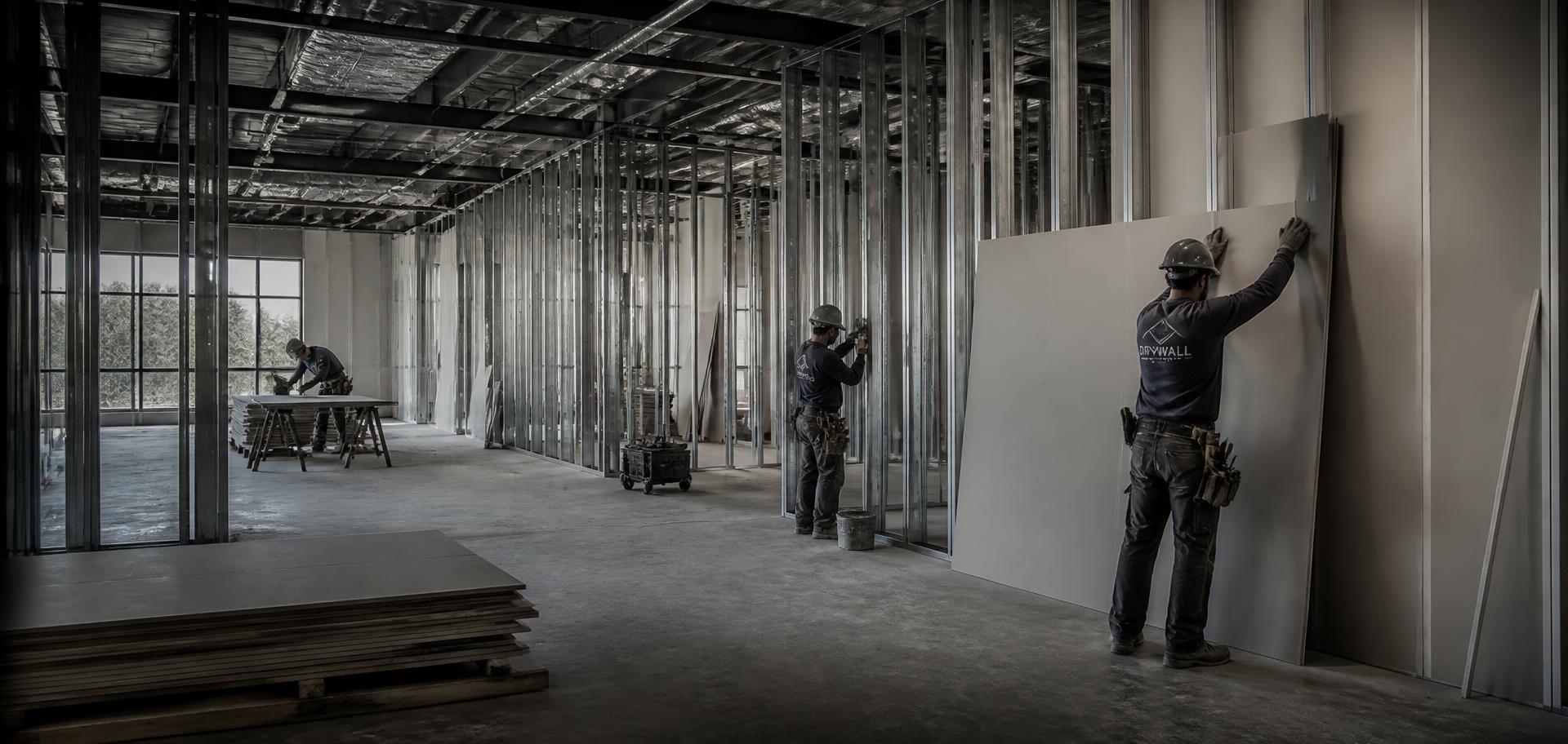 Obra em drywall executada pela JS Gesso Engenharia